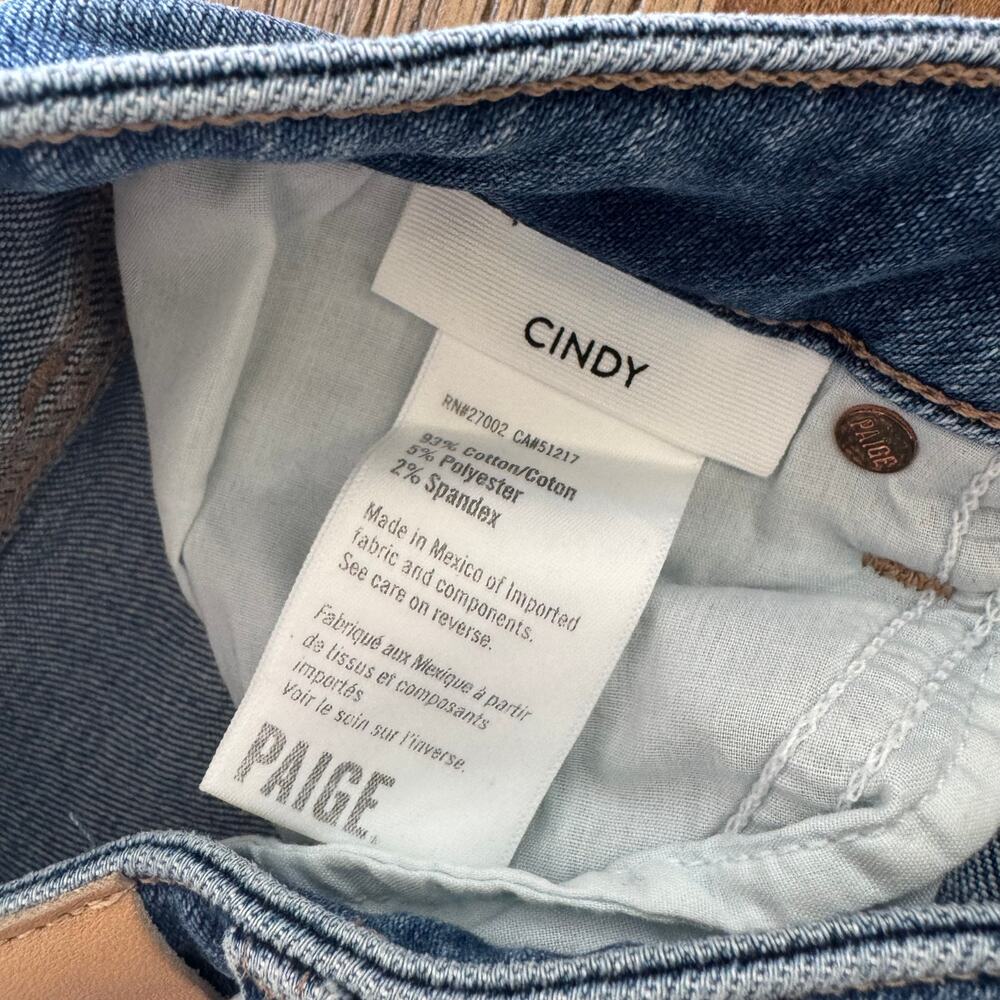 Paige Cindy High-Rise Crop Straight-Leg Jeans - Size 27 - Picture 3 of 9